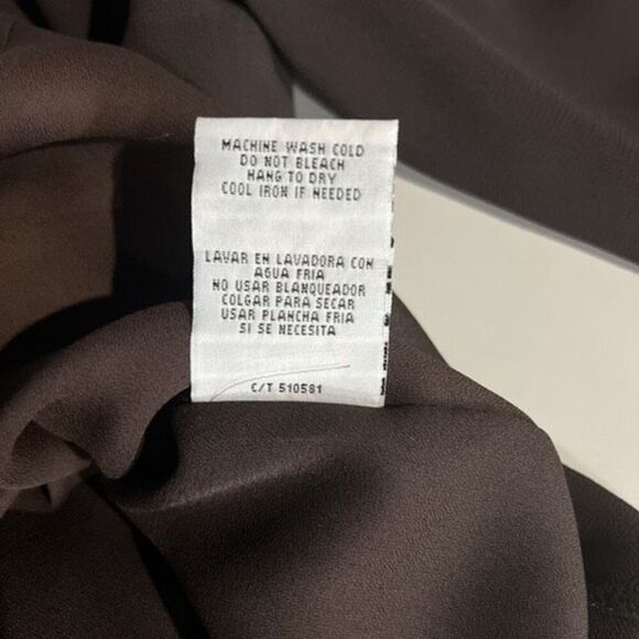 Danny & Nicole 2pc Skirt Suit Size 16 Brown Sheer Polka Dot Pencil A-Line New - Picture 13 of 13